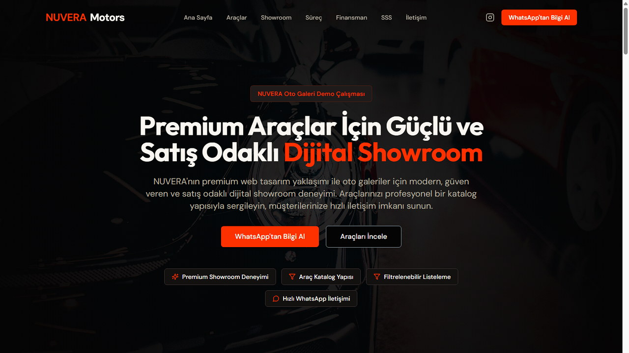 Oto Galeri Web Sitesi