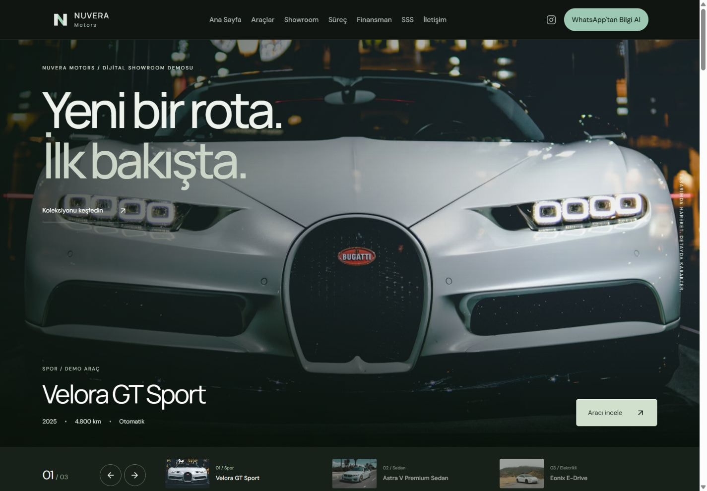 Oto galeri web tasarımı