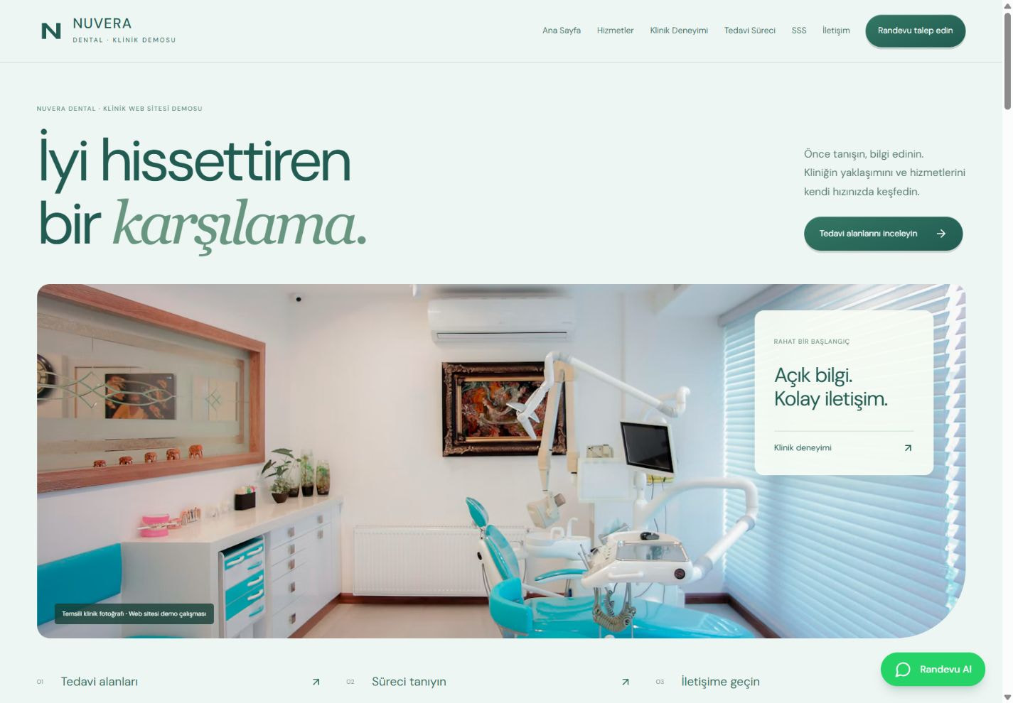 Diş kliniği web tasarımı